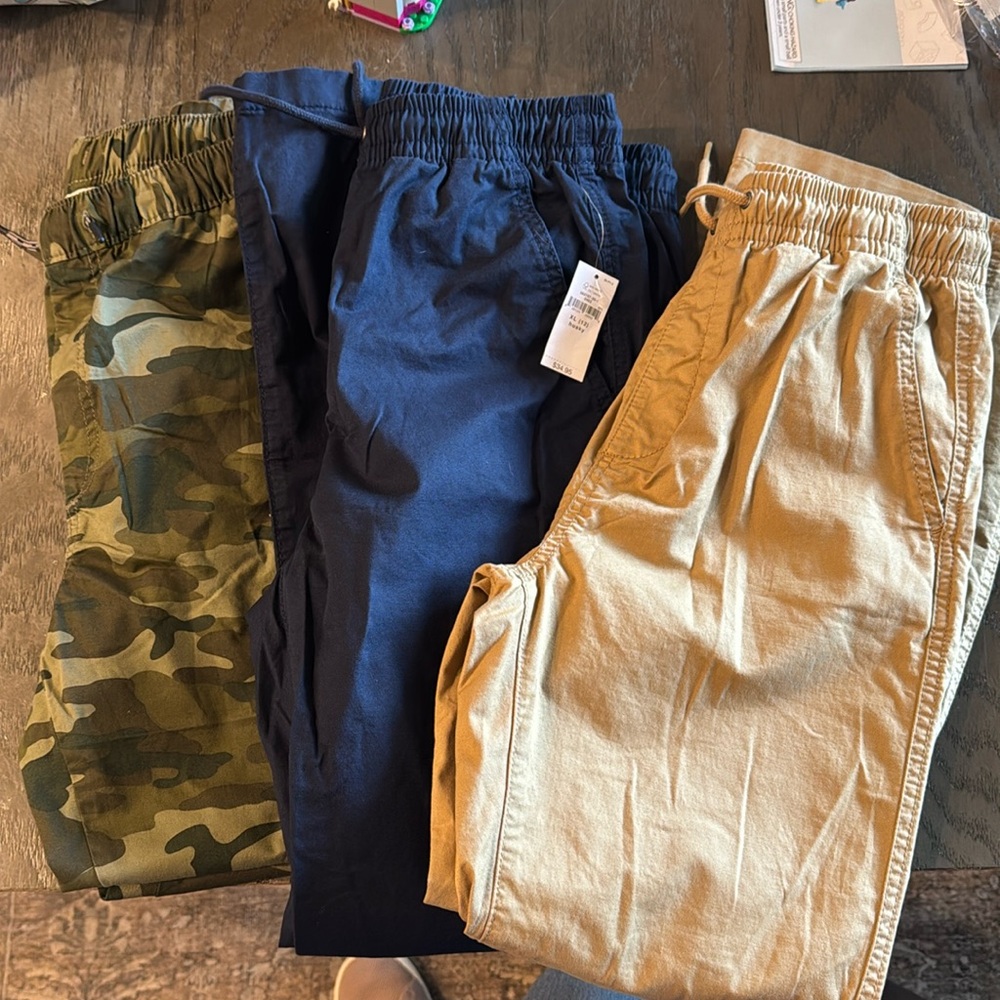 Gap Husky size 12 boys pull on pants. All brand new.
